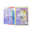 Rain Poncho Adult Assorted Colors (12 Pack)