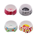 Pet Bowl Melamine Bone Design, 7.5 in (24 Pack)