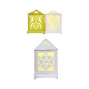 X-Mas Ornament Paper House, 4.5 in (24 Pack)