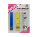 Elegant, Tape Measure 3pc, 3 ct (24 Pack)