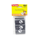 Tuff Bros, Pet Waste Bags Black, 60 ct (24 Pack)