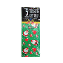 X-Mas Tissue Paper Santa Print, 5 ct (12 Pack)