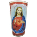 Candle Red Sagrado Corazon, 6 in (12 Pack)