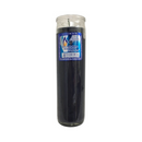 Veladora Candle Novena Black, 8 in (12 Pack)