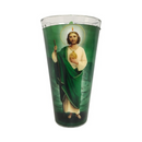 Candle San Judas Tadeo White, 5.5 in (20 Pack)