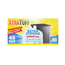 Xtra Tuff, Trash Bags Clear, 45 ct, 30 gal (12 Pack)