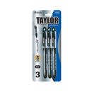 Taylor, Roller Ball Pens Black, 3 ct, 0.7 mm (24 Pack)