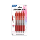 Pens Red, 5 ct, 1 mm (24 Pack)