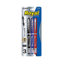 Bazic, Pens Roller Ball 3 ct Assorted Colors, 0.7 mm (24 Pack)