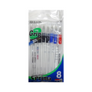 Bazic, Prima Pens 8 ct 3 Colors, 1 mm (24 Pack)