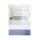 Shower Curtain Set 70X70 Blue Strips, 13 ct (6 Pack)