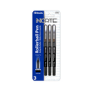 Pens Roller Ball Black, 3 ct, 0.5 mm (24 Pack)