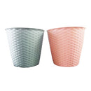 Planter Pot Round Plastic Assorted Colors, 11.6 in (24 Pack)