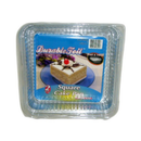 Durable Foil, Square Cake Pan With Lid, 2 ct (27 Pack)