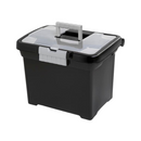 Sterilite, File Box Black With Clear Lid (4 Pack)