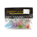 Key Chain Heart Design Assorted Colors (12 Pack)