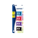 Sharpeners Dual Blade With Receptacle, 4 ct (24 Pack)