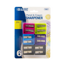 Bazic, Sharpener Assorted Colors, 6 ct (24 Pack)