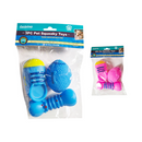 FamilyMaid, Pet Squeaky Toys 3pc Assorted Colors, 3 ct (24 Pack)