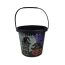 Halloween Bucket Printed Purple, 6.5 in (10 Pack)