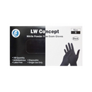 LW Concept, Nitrile Gloves Black Exam Small Powder Free, 100 ct (10 Pack)