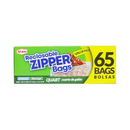 Ri-Pac, Zipper Bags 65 ct, 1 qt (24 Pack)