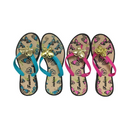 Ladies Sandals With Butterfly & Flowers Assorted (12 Pack)
