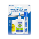 Bazic, Glue Set 3pc Variety, 3 ct (24 Pack)