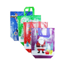 X-Mas Shopping Bags Reusable 13X16 Assorted (12 Pack)