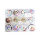 Rosary Metal With Pearls In Case Assorted Colors (12 Pack)