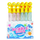 Toy Bubble Sticks Smiley Face Assorted (24 Pack)