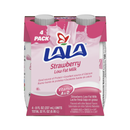 Lala, UHT Strawberry Milk 4 ct, 8 oz (6 Pack)