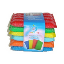 Jion Ping, Scrubbers 6pc Assorted Colors, 6 ct (10 Pack)