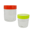 Glass Canister Assorted Color Lids, 27.1 oz (24 Pack)