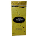 Table Cover Yellow Plastic (12 Pack)