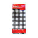 Table Cover Checkered Black-White, 54x108 in (12 Pack)