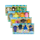 Bazic, Eraser Set Wildlife Assorted, 4 ct (24 Pack)