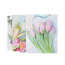 Gift Bags Flowers With Glitter Medium Assorted (12 Pack)