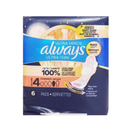 Always, Ultra Thin Overnight Pads, 6 ct (8 Pack)