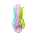 Glass Bud Vase Assorted Colors (24 Pack)