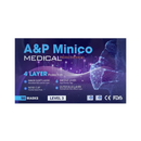 A&P Minico, Disposable Mask 4-Layer Blue, 50 ct (10 Pack)