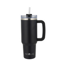 GeoJug, Insulated Travel Mug Black, 40 oz (12 Pack)