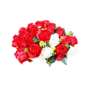 Rose Bouquet 24 Head Red & White (12 Pack)