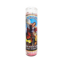 Stella, Candle San Miguel Arcangel Red, 8 in (12 Pack)