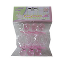 Baby Pacifier Pink B-S Decoration, 6 ct (24 Pack)
