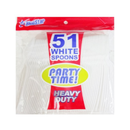 Blue Star, Pp White Spoons, 51 ct (24 Pack)