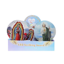 Candle Religious Flameless Assorted, 7 in (12 Pack)