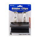 Bazic, Binder Clips 4 ct Black, 2 in (24 Pack)