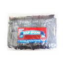 Blue Star, Polypropylene Black Soup Spoons, 100 ct (10 Pack)