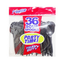 Blue Star, Polypropylene Black Soup Spoons Heavy Duty, 36 ct (24 Pack)